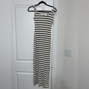 White striped long dress